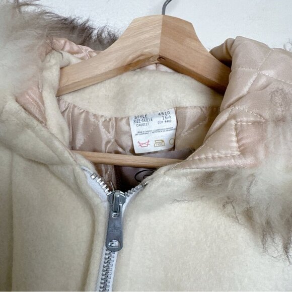 Canadian Sportwear Womens 16 1/2 Wool Northern Faux Fur Hood Trim Parka - Picture 10 of 16